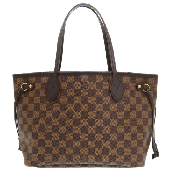 LOUIS VUITTON Brown Damier Neverfull PM Tote Bag - Picture 1 of 10
